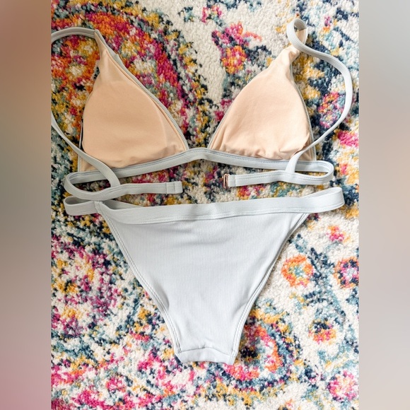 LA Hearts Baby Blue Bikini - Picture 4 of 4